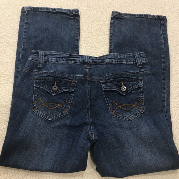 Cato Premium Stretch Distressed Denim Blue Jeans 
Size 13 / 14 P Large - Picture 11 of 15